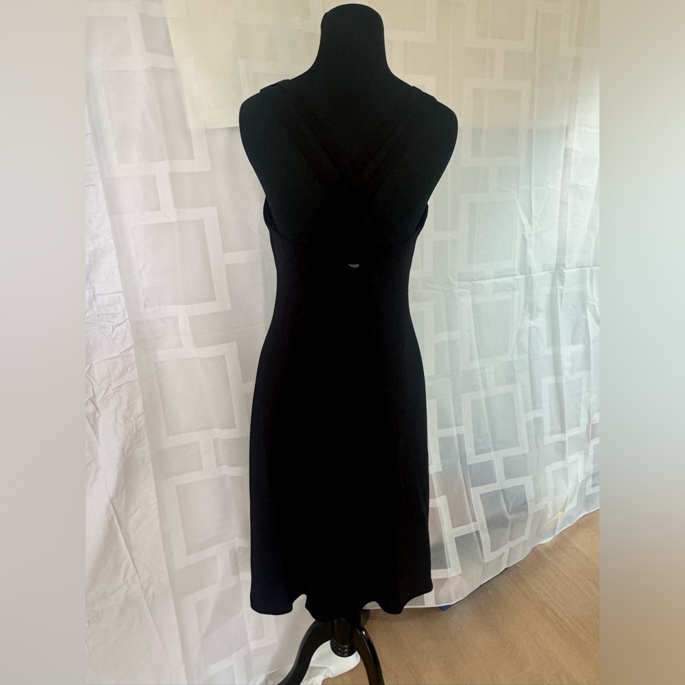 Black Cocktail dress.  Chaps 8.  Like NEW.  Midi